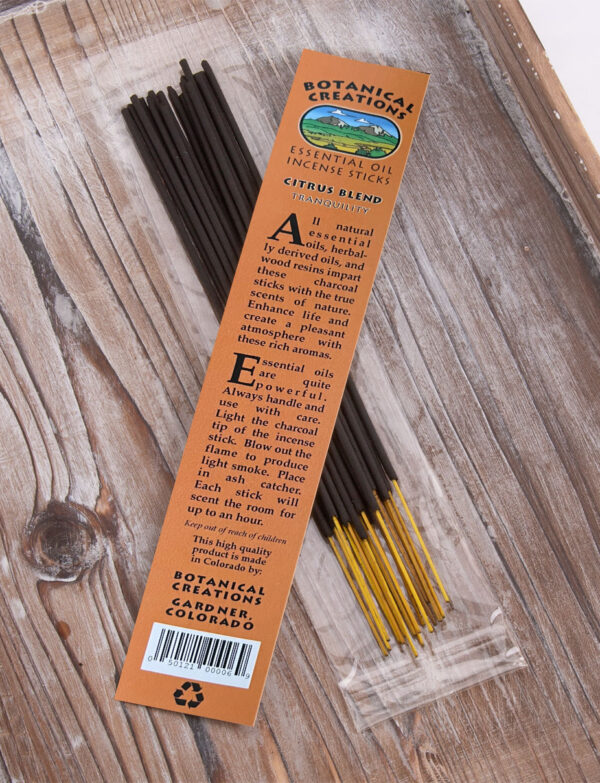 Essential Oil Incense Botanical Creations